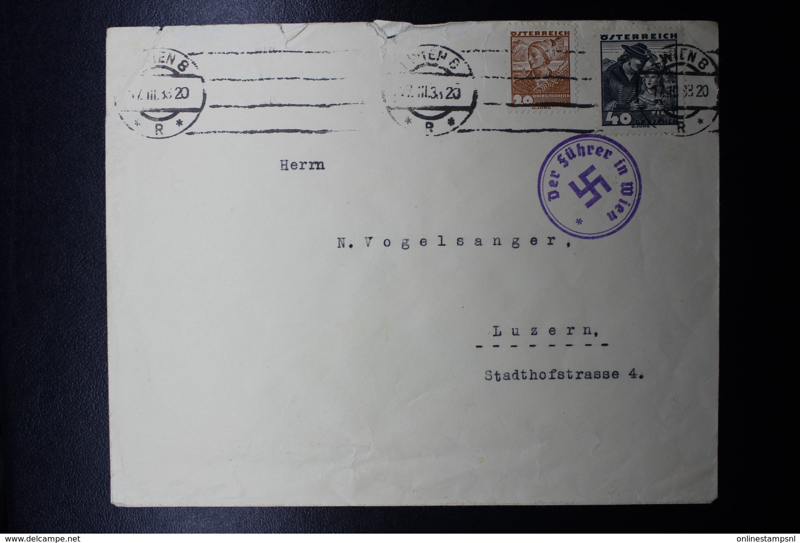 Austria Anschluss and Occupation related letters, cards, fragments and stamps, collection.