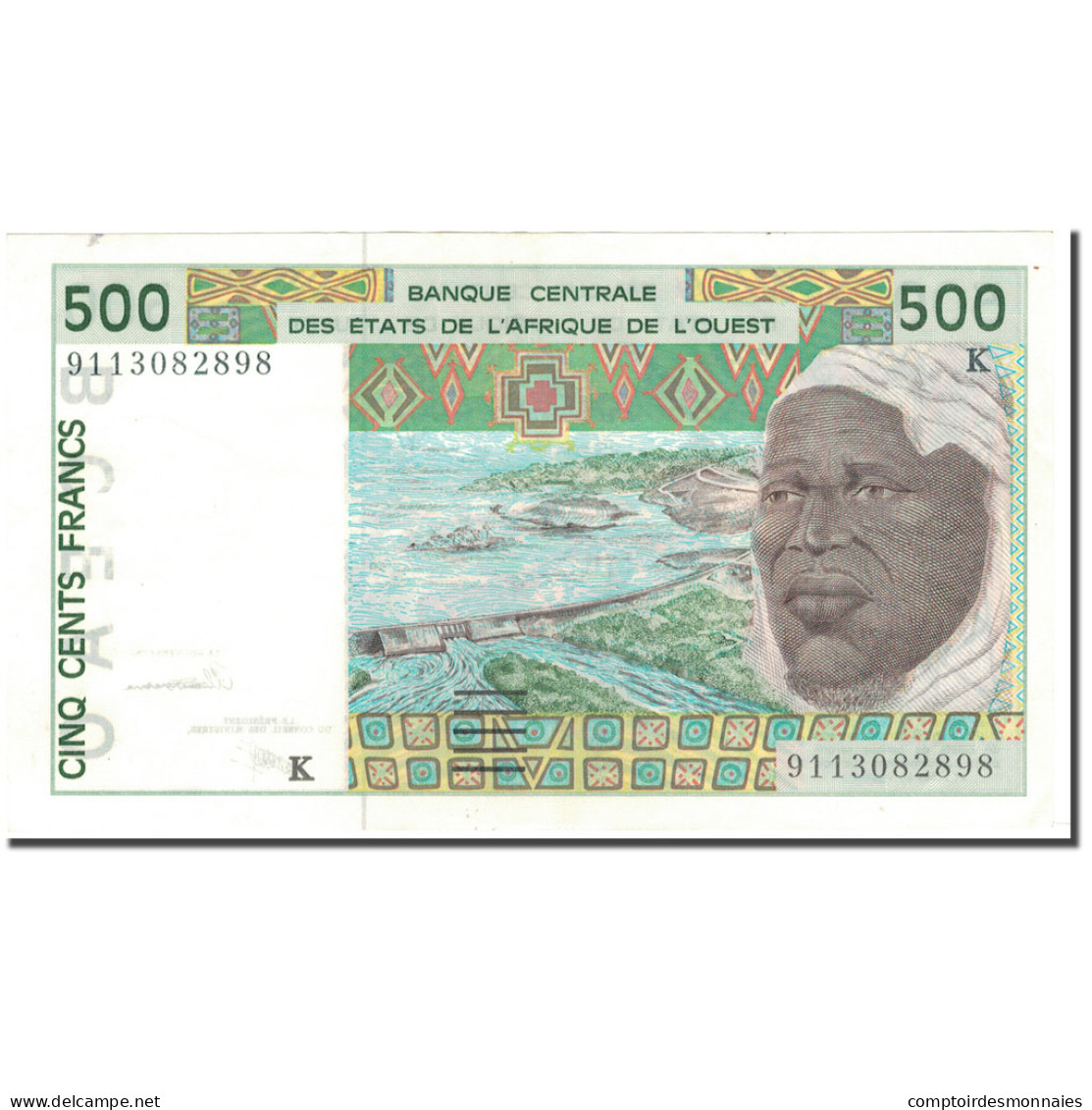 Billet, West African States, 500 Francs, 1991, KM:710Ka, SUP - Estados De Africa Occidental