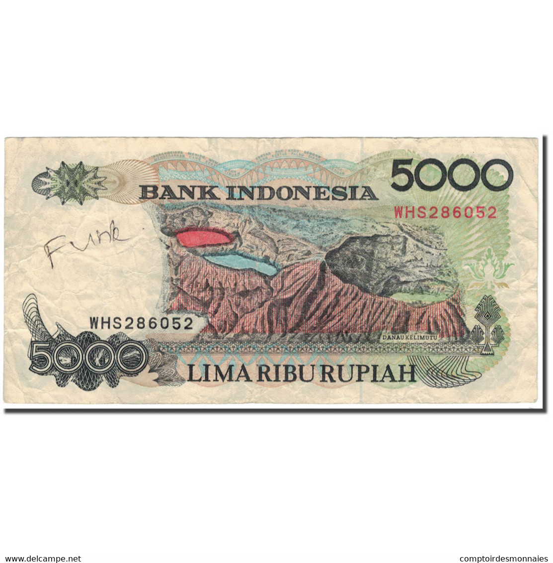 Billet, Indonésie, 5000 Rupiah, 1992, KM:130a, TB - Indonésie