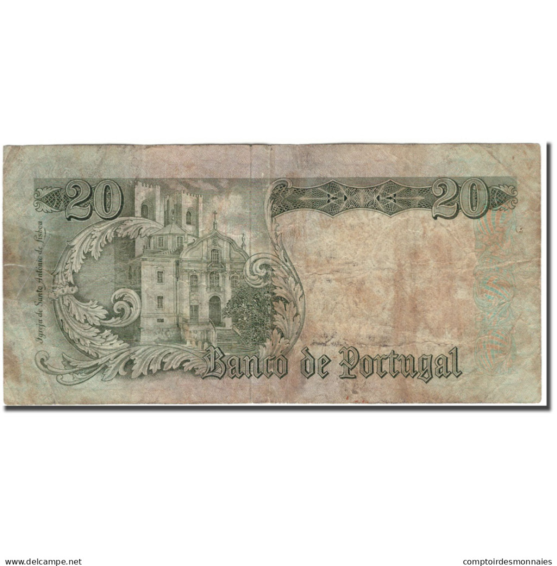 Billet, Portugal, 20 Escudos, 1964-05-26, KM:167a, B - Portugal