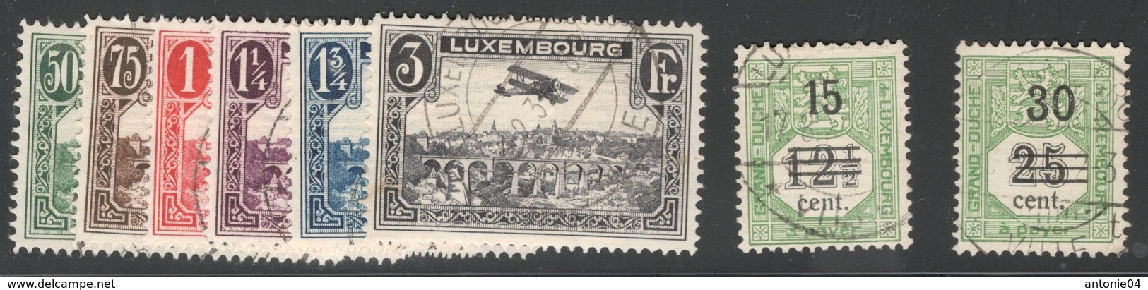 Luxemburg Yvert/Prifix PA 1/6 Tax 8/9 Oblit. TB Sans Défaut Cote EUR 40 (numéro Du Lot 371 QL) - Oblitérés