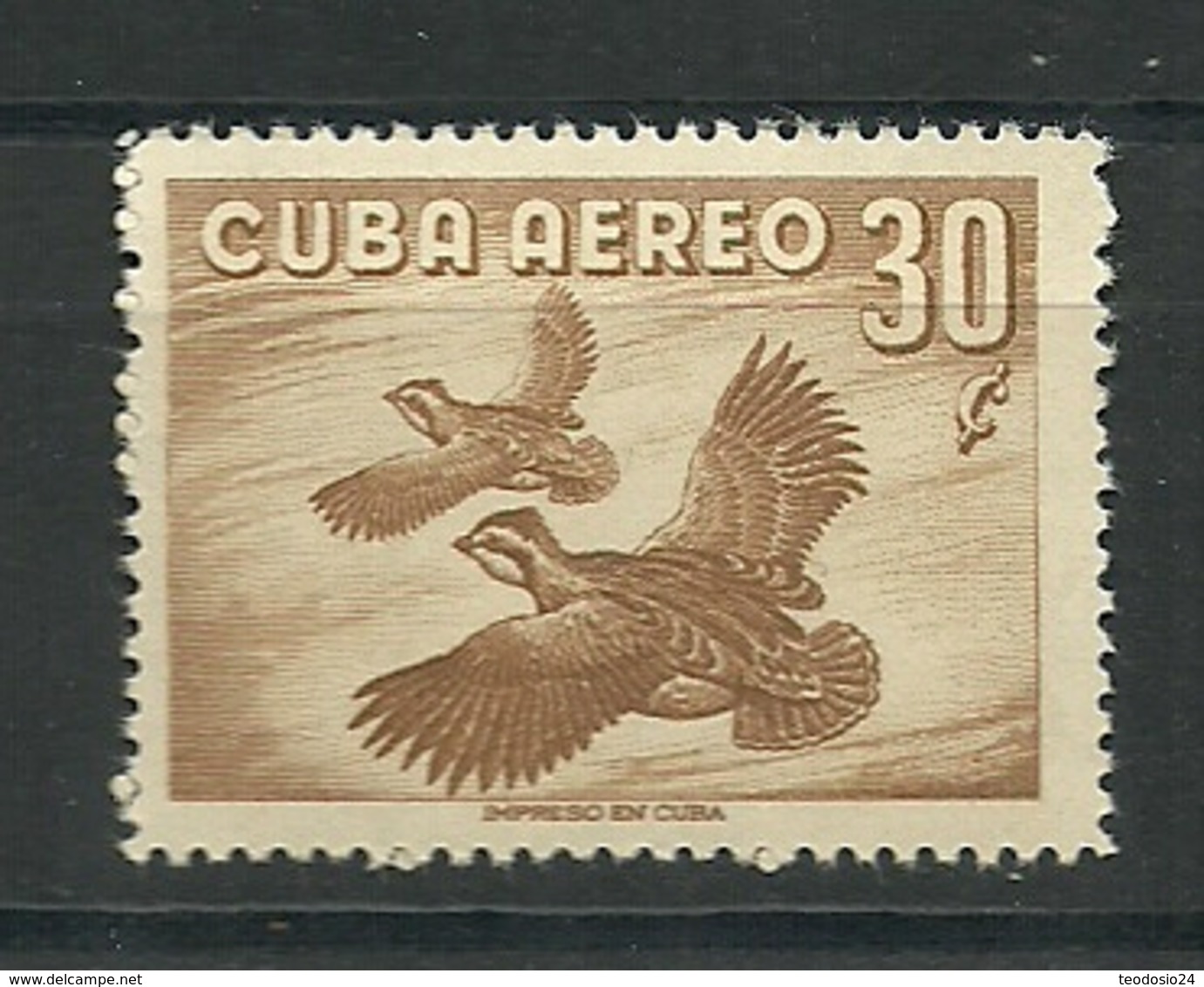 CUBA 1956 AEREO  Mi:CU 502, Sn:CU C142, Yt:CU PA141    ** MNH - Neufs