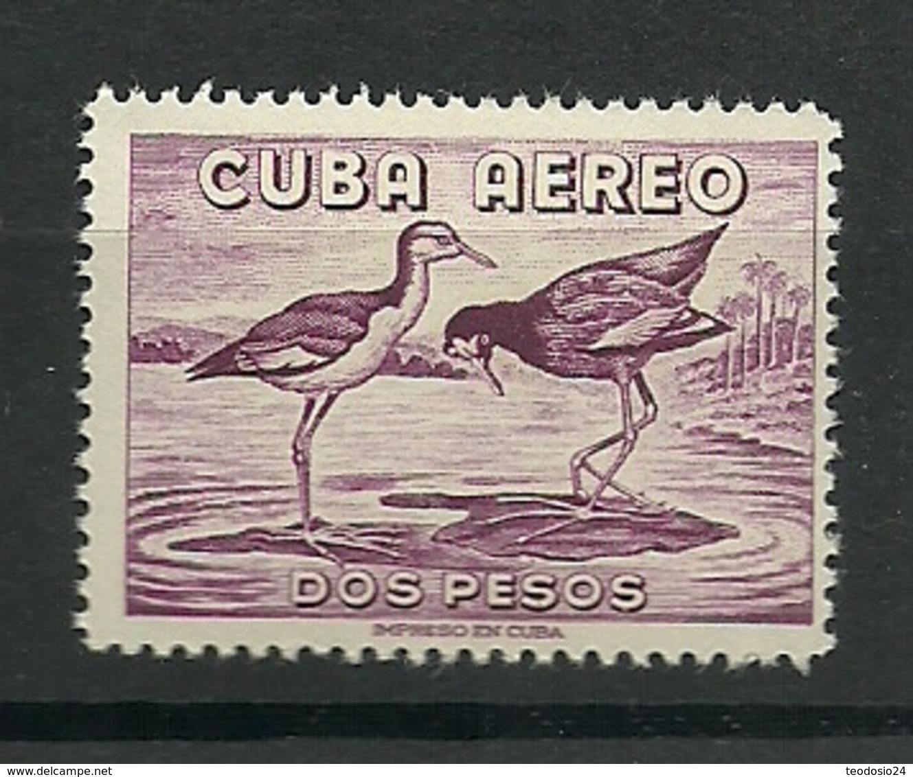 CUBA 1956 AEREO  Mi:CU 505, Sn:CU C145     ** MNH - Nuovi