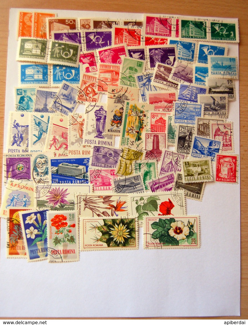 Roumanie Roumania - Small Batch Of 140 Stamps Used - Some Complete Series - Lots & Kiloware (mixtures) - Max. 999 Stamps