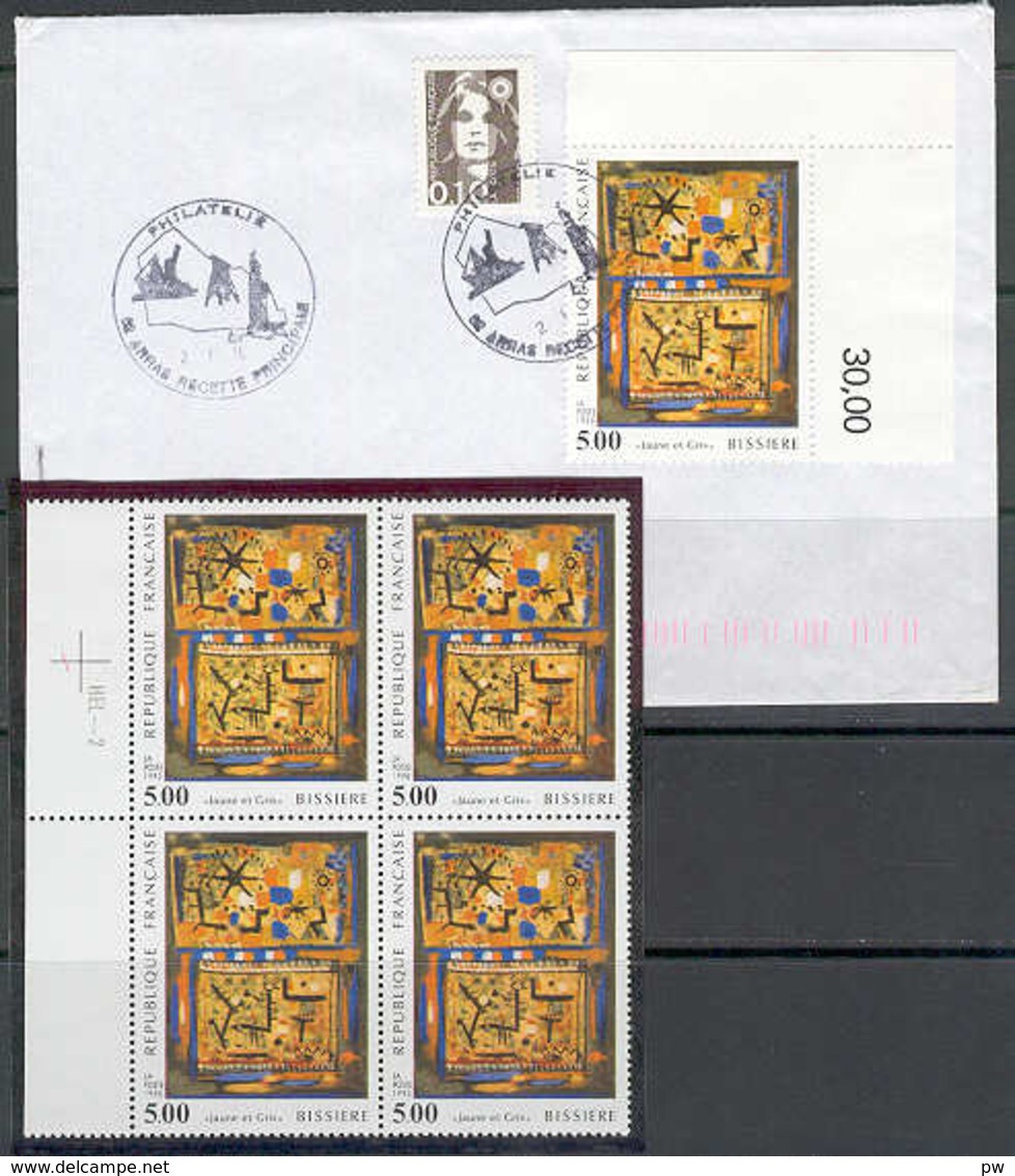 FRANCE 1990 YT N° 2672 « JAUNE ET GRIS » DE BISSIERE - Neufs