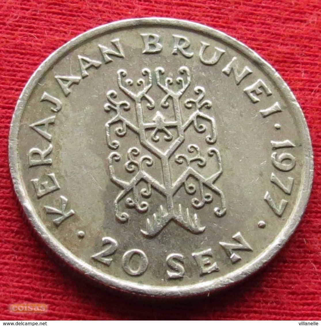 Brunei 20 Sen 1977 KM 12 (Bolkiah I) - Brunei