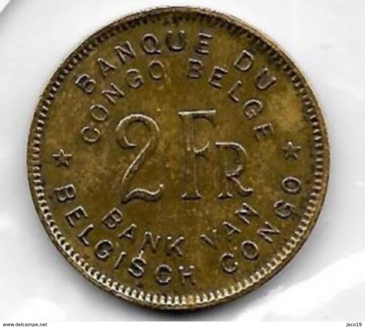 2 Francs Congo-Belge 1947 - 1945-1951: Régence