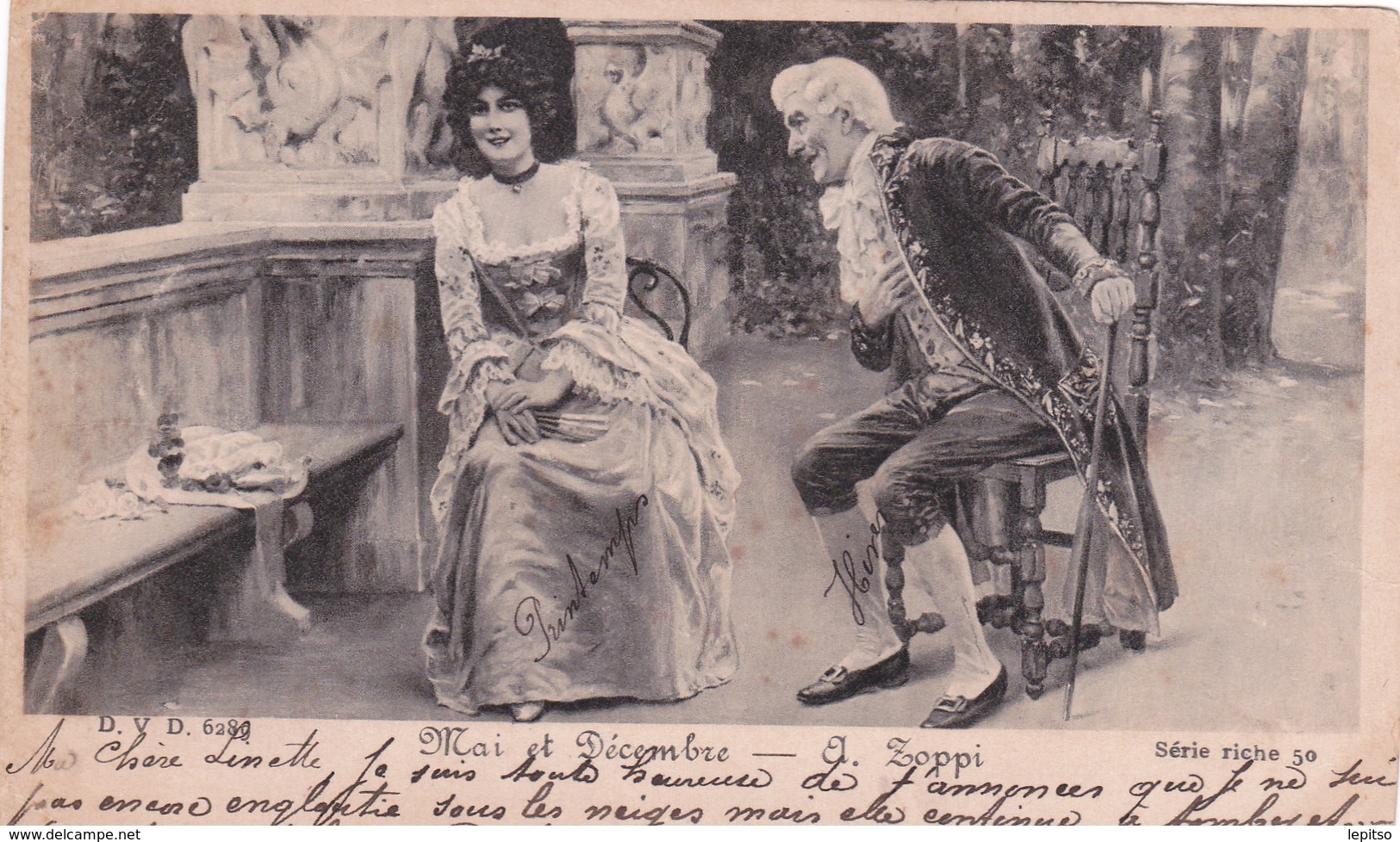 FANTAISIES ACP DVD 1904 écrites   "beau Lot De  12 Cartes "  Voir Scans - Collections & Lots