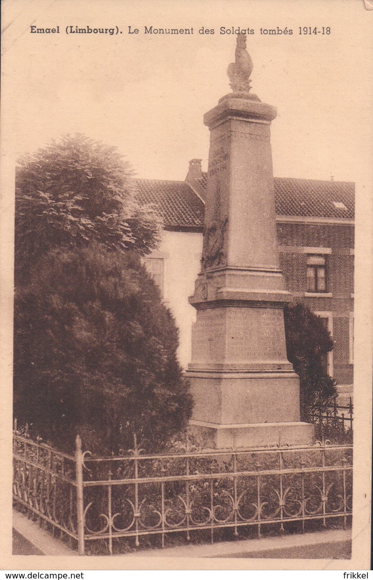 Emael (Limbourg) Le Monument Des Soldats Tombés 1914-18 - Bassenge