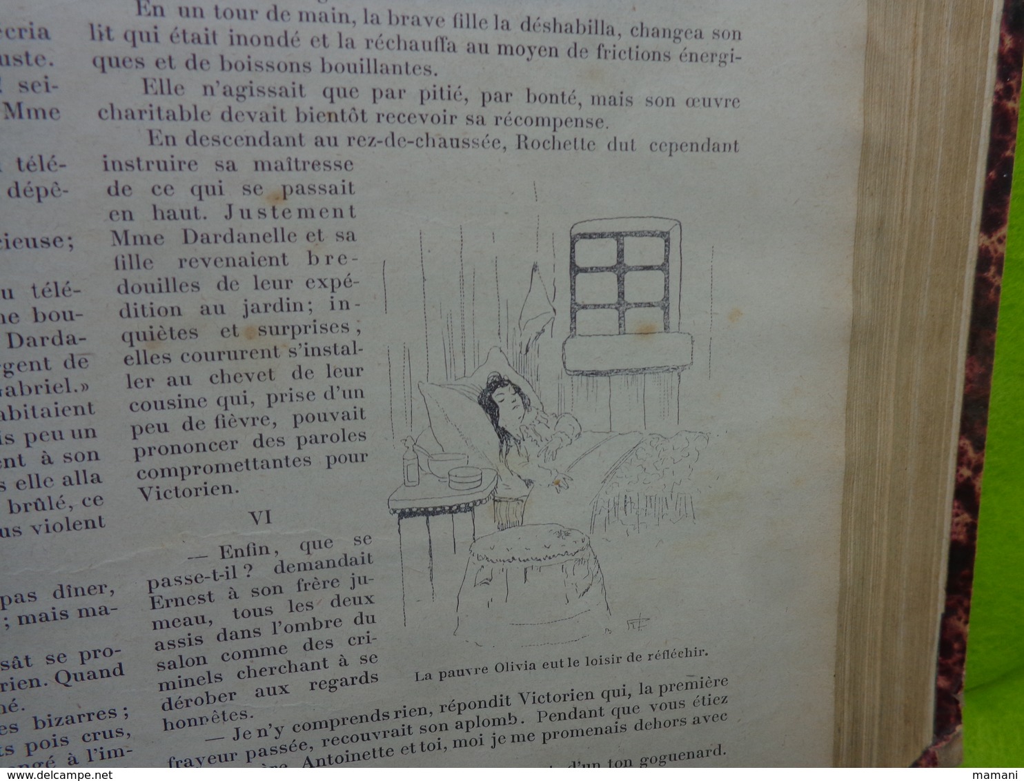 Reliure du journal "LA FAMILLE" ’année 1901 / Belles Gravures de Mode et Illustrations par RABIER