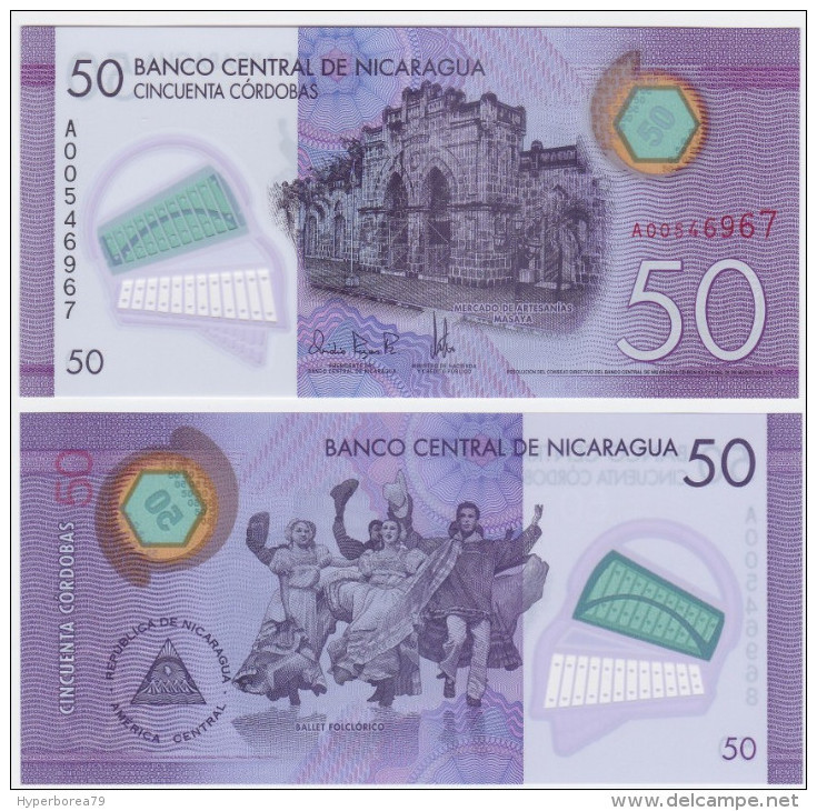 Nicaragua NEW - 50 Cordobas 2014 POLYMER - UNC - Nicaragua