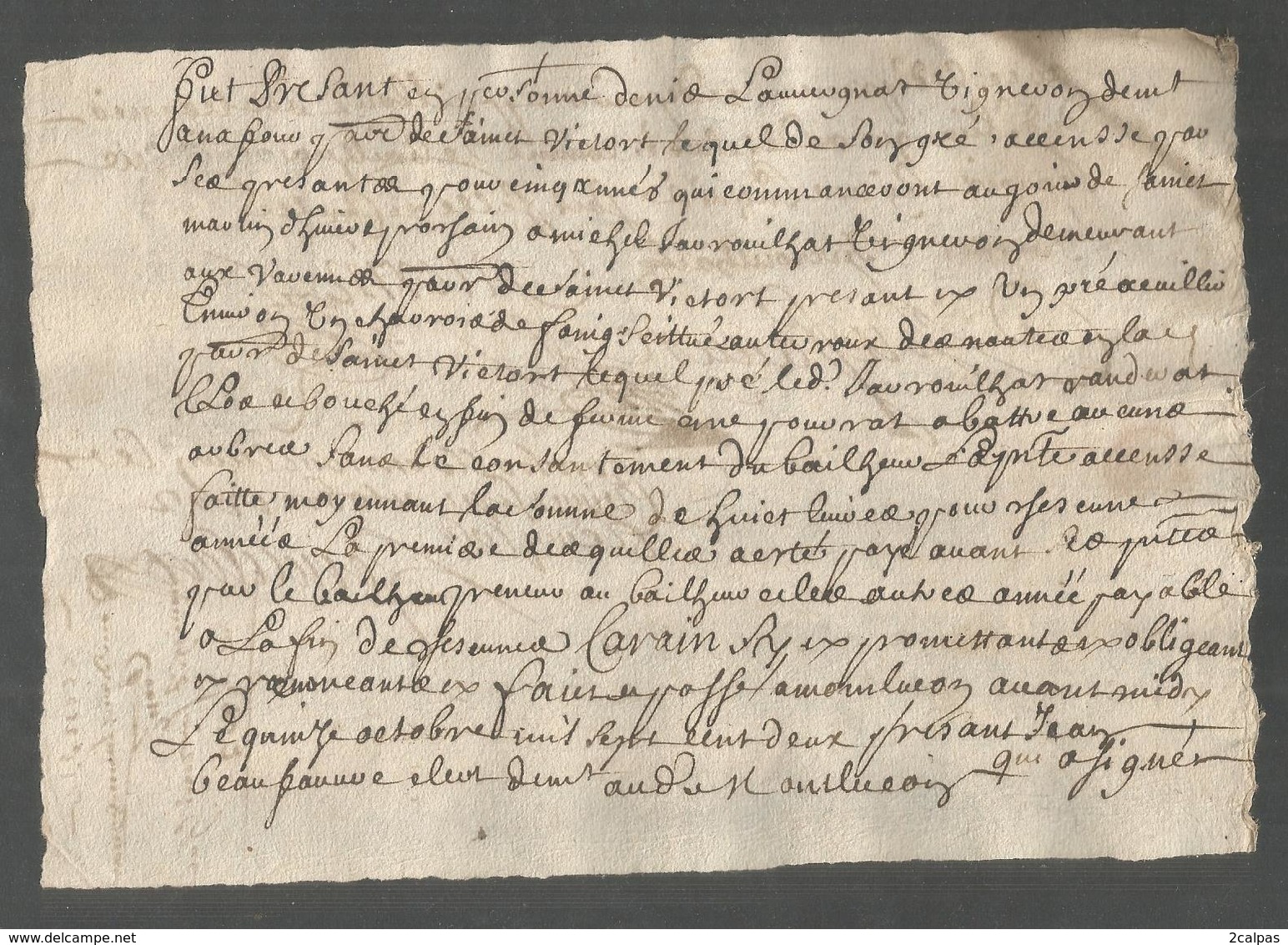 Cachets Generalité - Lot De 4 Documents De 1702 ; 1702 , 1713 , 1744 - Allier - Montluçon - Saint Victor - - Cachets Généralité