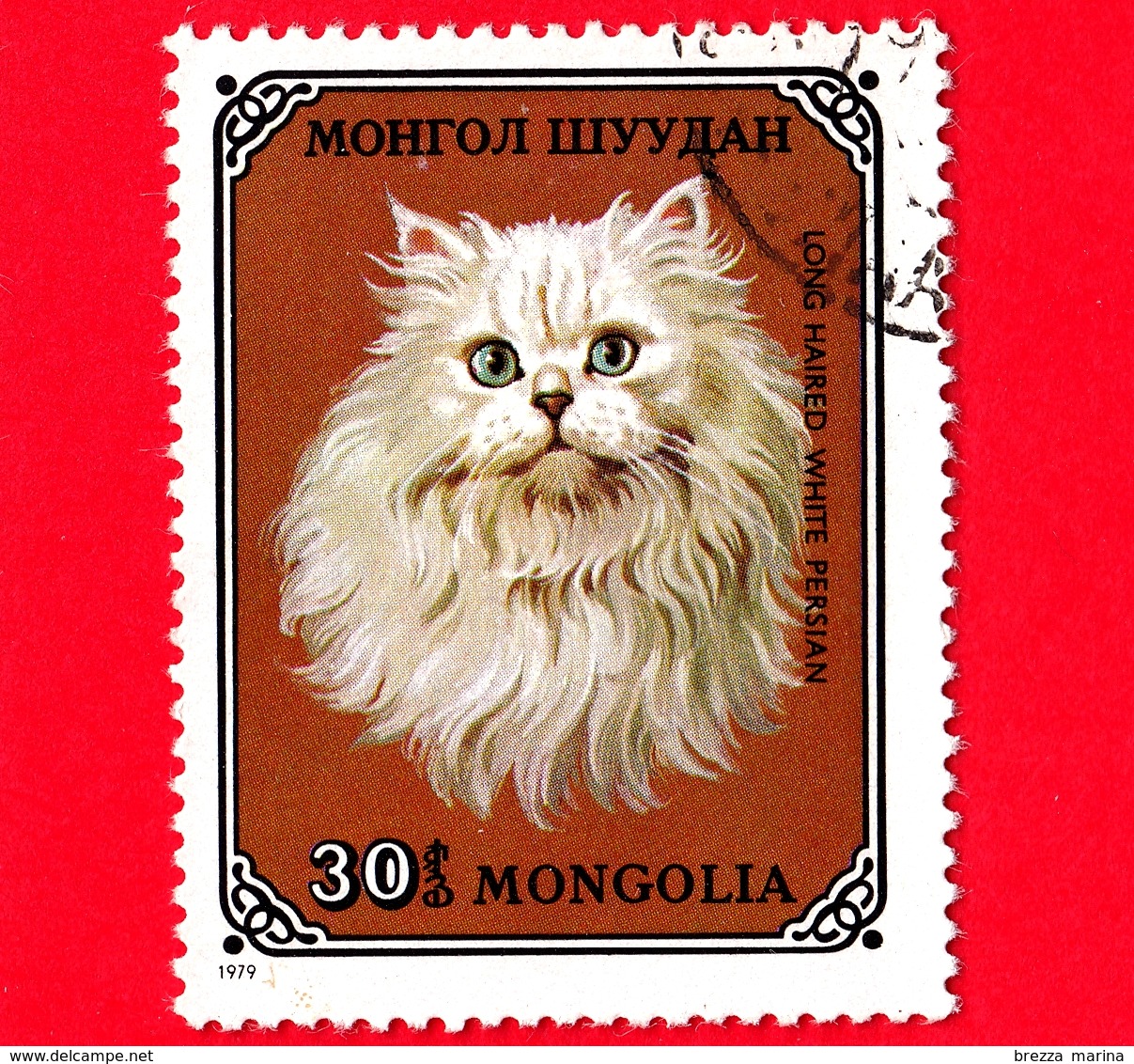 MONGOLIA - Usato - 1979 - Gatti Domestici - Persian White (Felis Silvetris Catus) - 30 - Mongolia