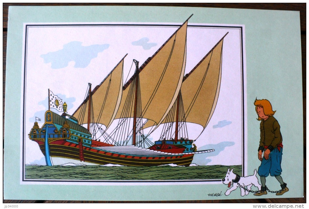 Voir Et Savoir Par Hergé - MARINE - Origine A 1700 - Série 7 - N° 50. Dargaud - 12,5 X 19,5 Cm. (photo Contractuelle) - Chromo's