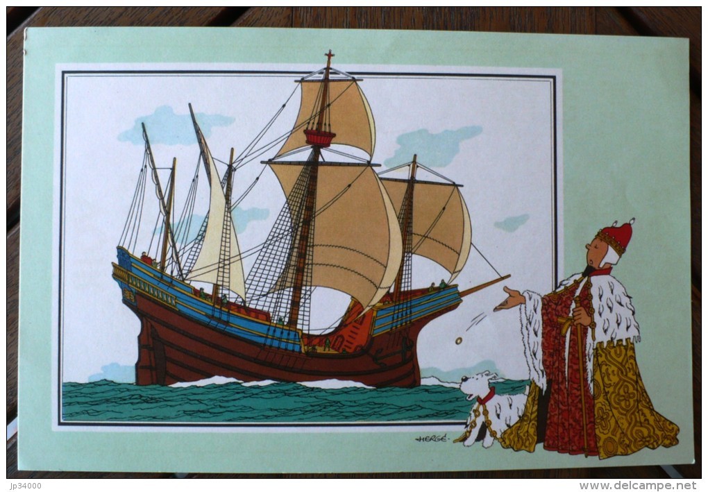 Voir Et Savoir Par Hergé - MARINE - Origine A 1700 - Série 8 - N° 17. Dargaud - 12,5 X 19,5 Cm. (photo Contractuelle) - Chromos