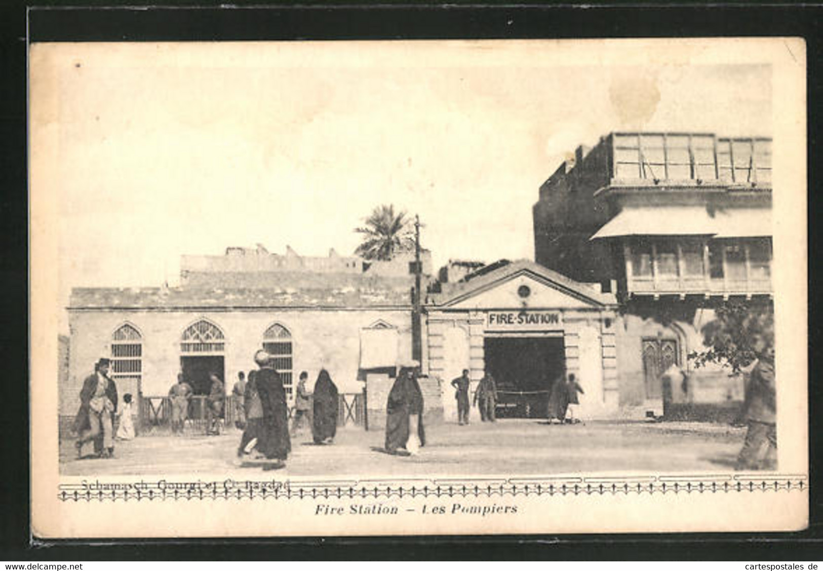 AK Baghdad, Fire Station / Les Pompiers / Feuerwehr-Wache - Irak