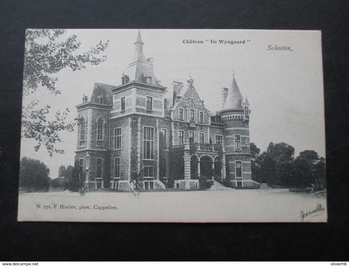 CP BELGIQUE (M1818) SCHOOTEN SCHOTEN (2 VUES) Chateau De Wyngaard - Schoten