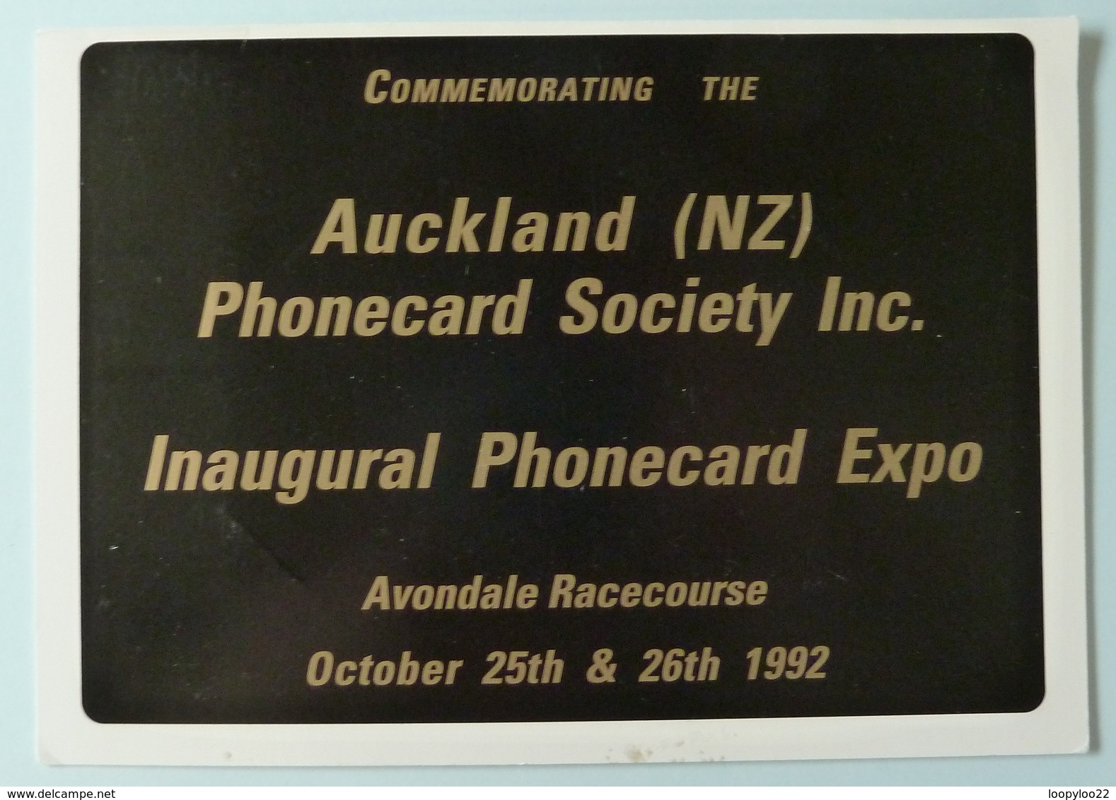 New Zealand - GPT - Auckland Phonecard Society - Expo - 1992 - Avondale Spider - $5 - Mint In Folder - New Zealand