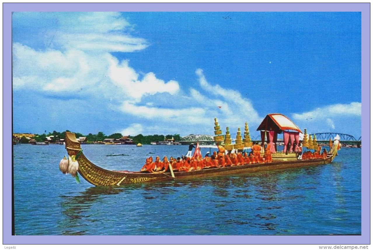CPSM Couleurs - Bangkok (Thailand) - 95. The Aneckchatbhuchong Barge - Thaïlande