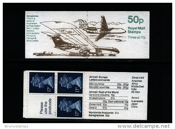 GREAT BRITAIN - 50p. BOOKLET  AIRCRAFT  3   MINT NH - Libretti