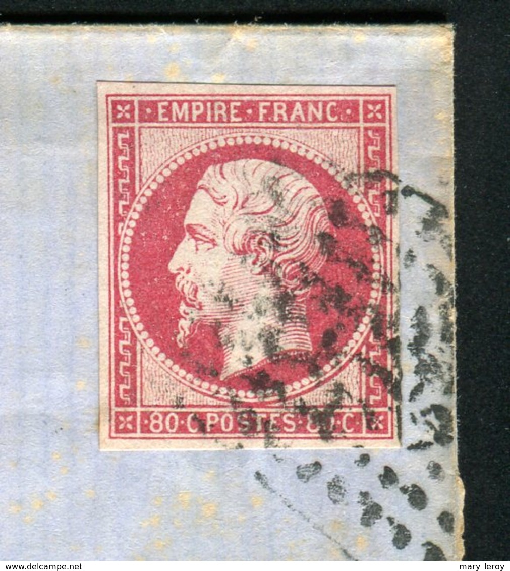 Belle Lettre De Paris Pour Madrid ( 1863 ) Avec Un N° 17B - 1853-1860 Napoléon III