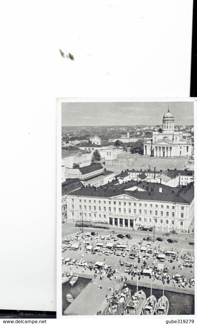 FINLAND 1952    - VINTAGE POSTCARD HELSINKI - CITY HALL AND THE GREAT CATHEDRAL SENT TO ITALY 12.7.1952 POST7577 - Finlande