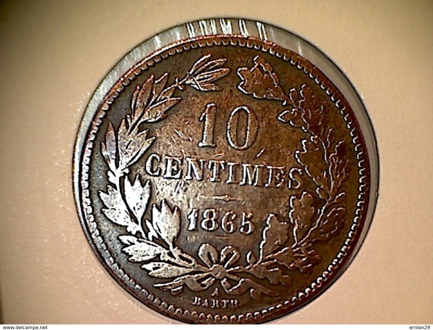 Luxembourg 10 Centimes 1865 - Luxembourg