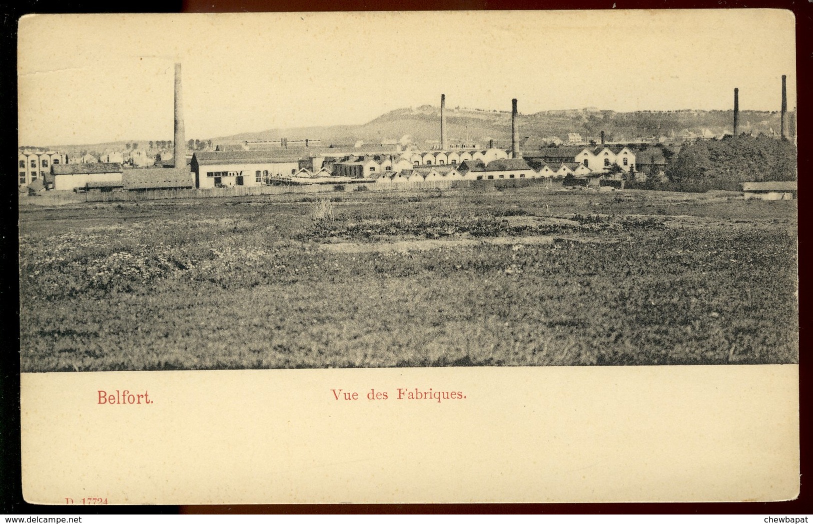 Carte Précurseur - Belfort - Vue Des Fabriques - Belfort - Ville