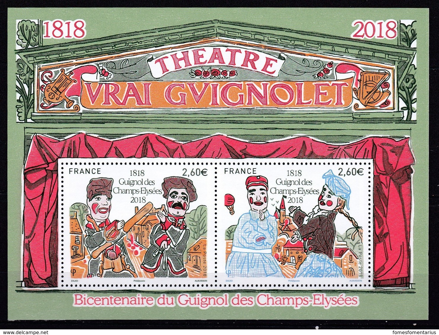 Bloc Neuf** Qualité Irréprochable, Bicentenaire Théâtre De Guignol - Ungebraucht