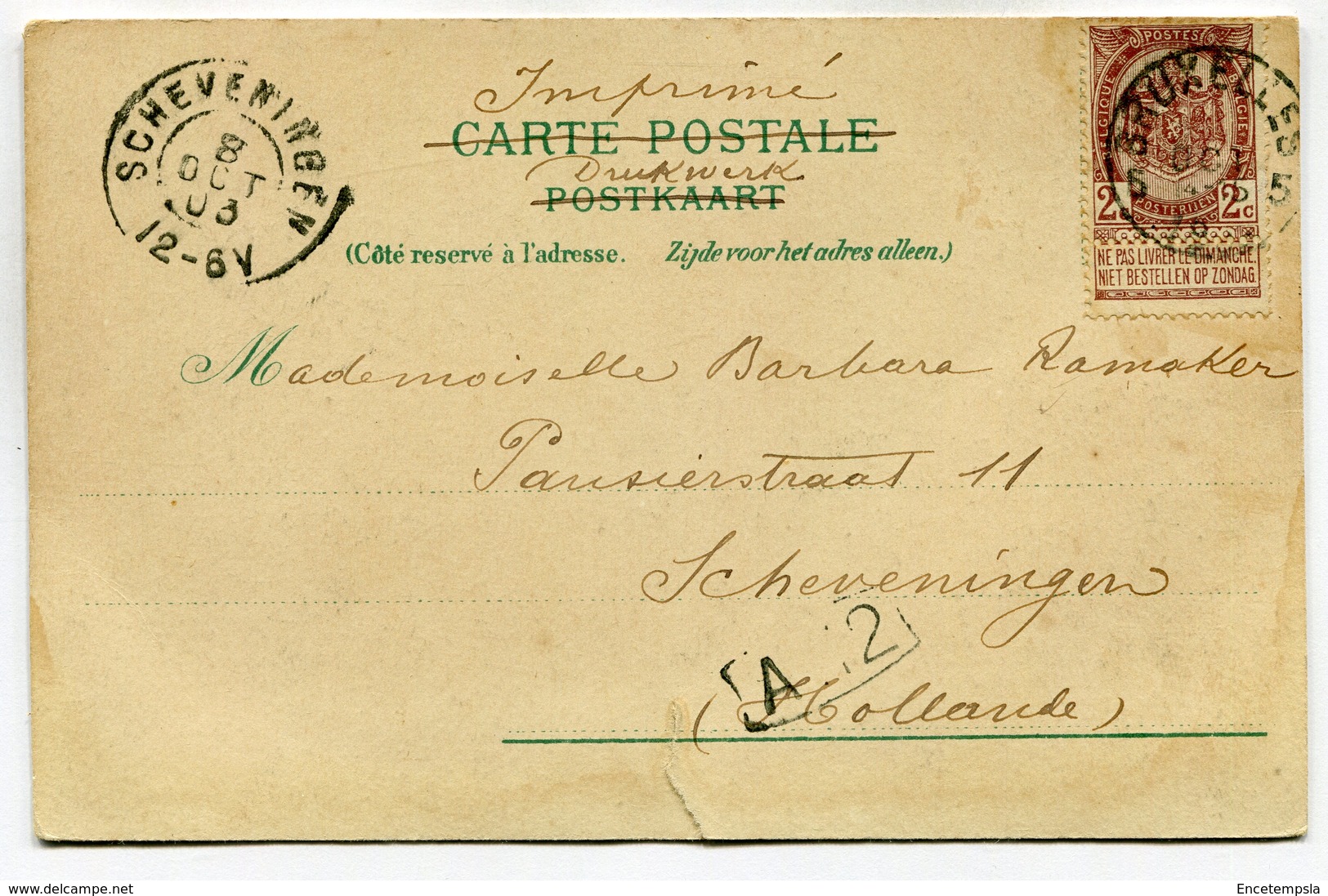 CPA - Carte Postale - Belgique - Bruxelles - Palais Du Roi (SV5952) - Monumenten, Gebouwen