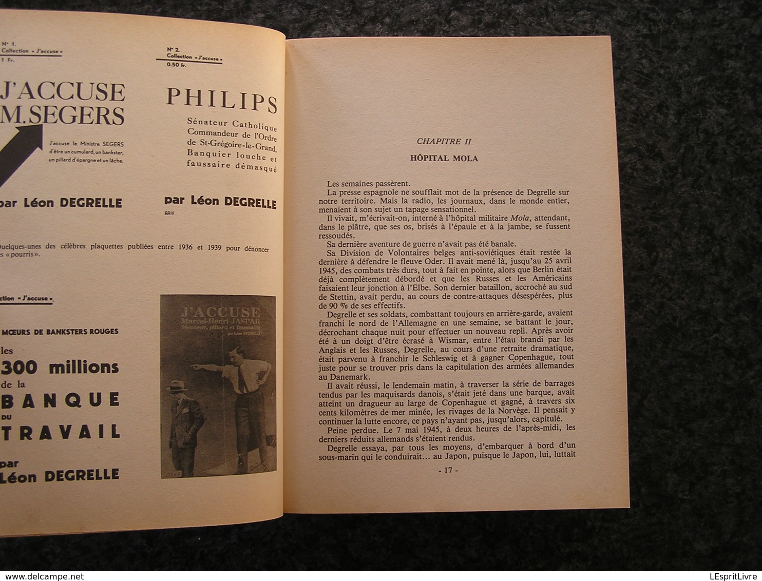 DEGRELLE M' A DIT Dûchesse De Valence Guerre 40 45 Rex Rexisme Waffen SS 1940 1945 Rexiste Bouillon Légion Wallonie - War 1939-45