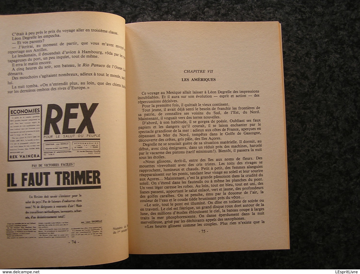 DEGRELLE M' A DIT Dûchesse De Valence Guerre 40 45 Rex Rexisme Waffen SS 1940 1945 Rexiste Bouillon Légion Wallonie