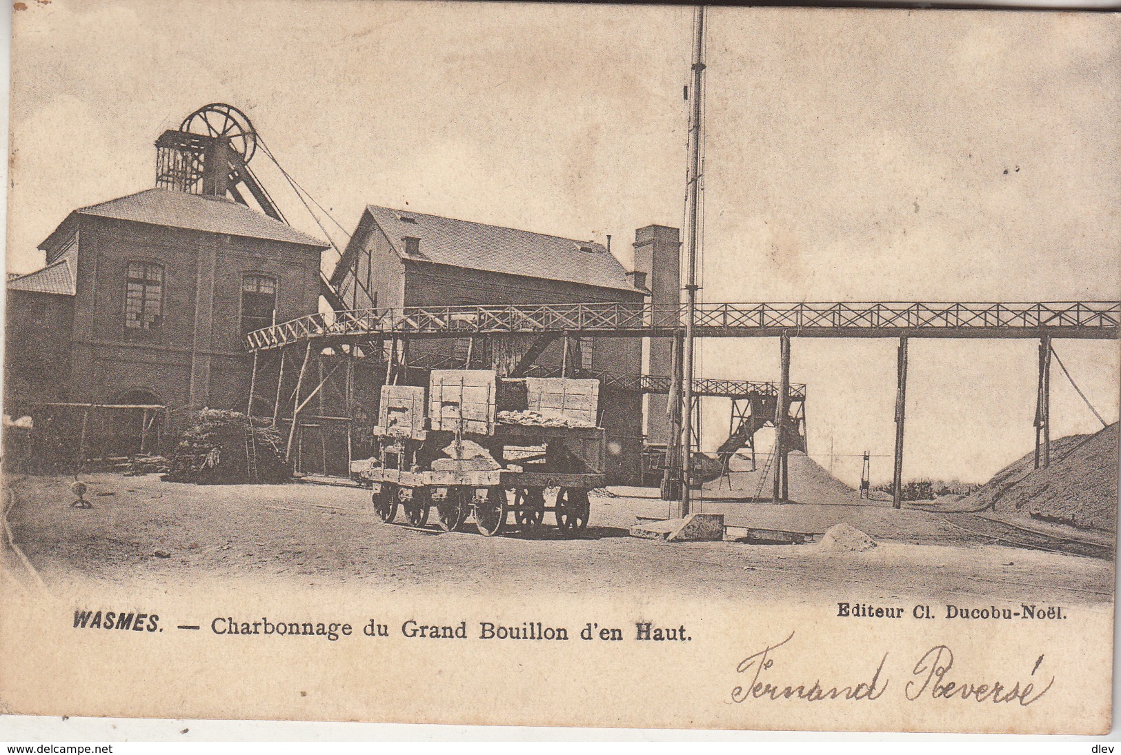 Wasmes - Charbonnage Du Grand Bouillon D' En Haut - 1904 - Edit. Cl. Ducobu-Noël - Colfontaine