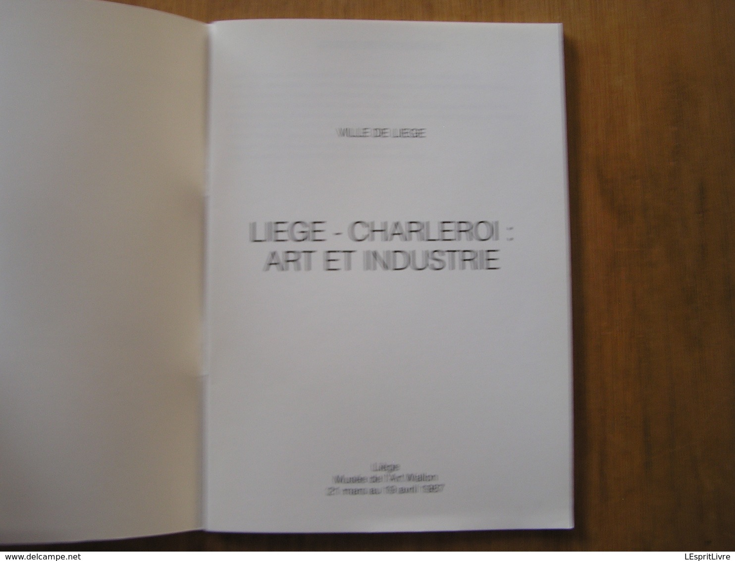 LIEGE CHARLEROI Art Et Industrie Catalogue Peinture Artistes Peintres Belges Musée De L'Art Wallon 1987 - Art