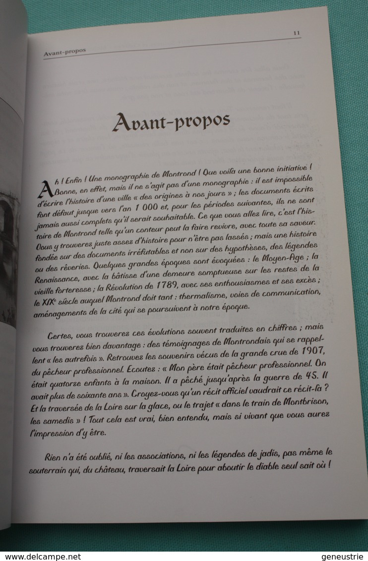 Livre 2011 "Entre Sources Et Château Montrond-les-Bains Par T. & J. Kocher" Loire - Auvergne - Auvergne