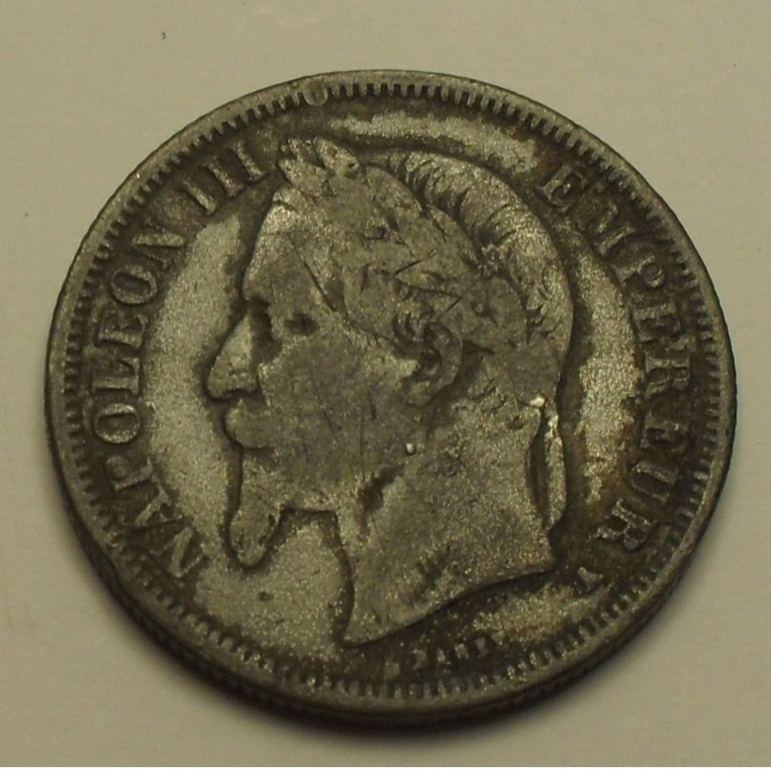 1868 - France - 2 FRANCS, NAPOLEON III, (A), Reprod. D'époque, Pas En Argent, Not Silver - Varietà E Curiosità