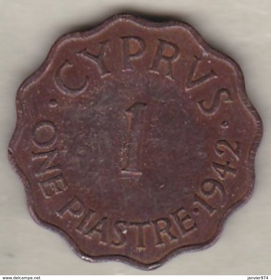 Chypre 1 Piastre 1942 George VI - Cyprus