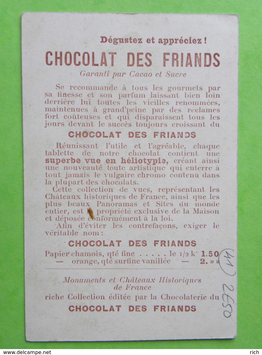 Image Chromo - Chocolat Des Friands - (41) Loir Et Cher - VENDOME - Vue Des Bords Du Loir - Other & Unclassified