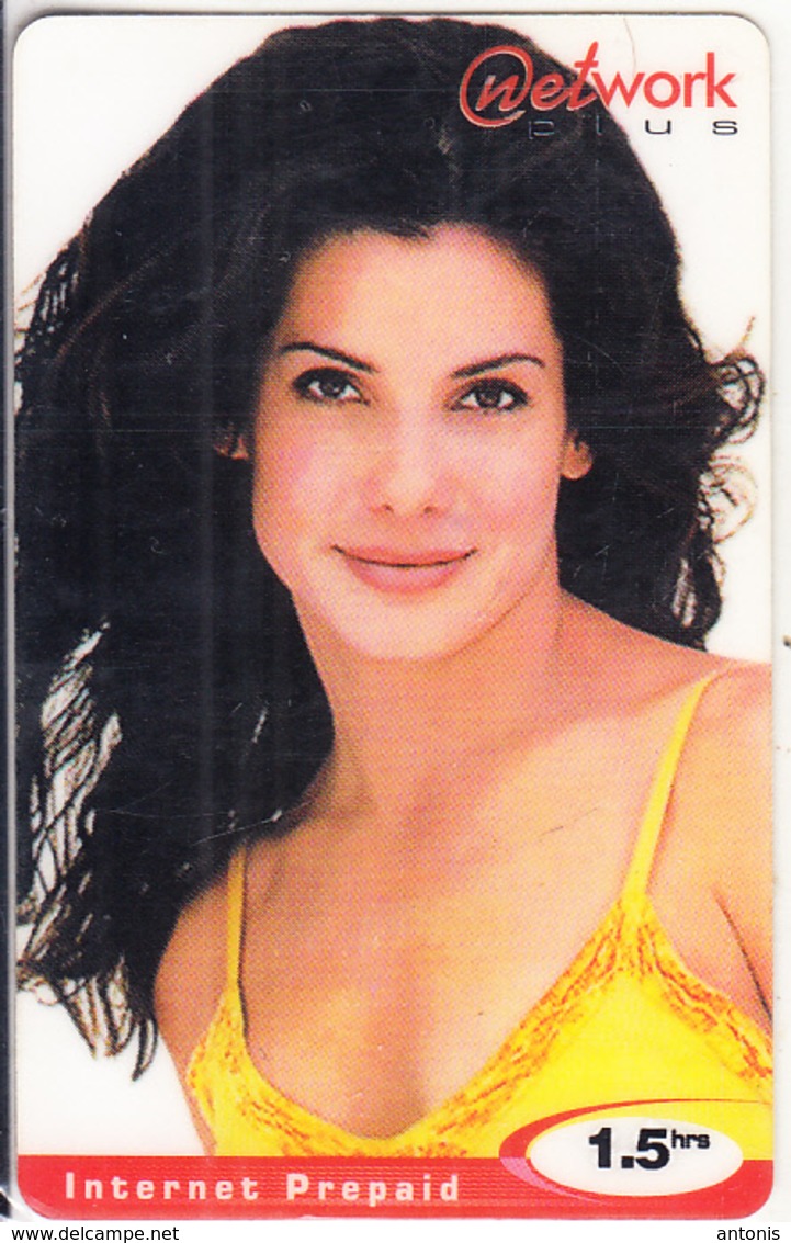 MAURITIUS - Cinema, Holywwod/Sandra Bullock, Network Plus Prepaid Crard Rs.50(reverse 1), Mint - Maurice