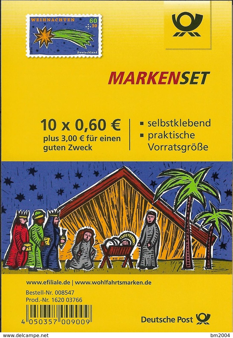 2014  Allem. Fed.  Deutschland  Mi. FB 40 **MNH   Booklet    Weihnachten:  Stern Von Bethlehem - Other & Unclassified