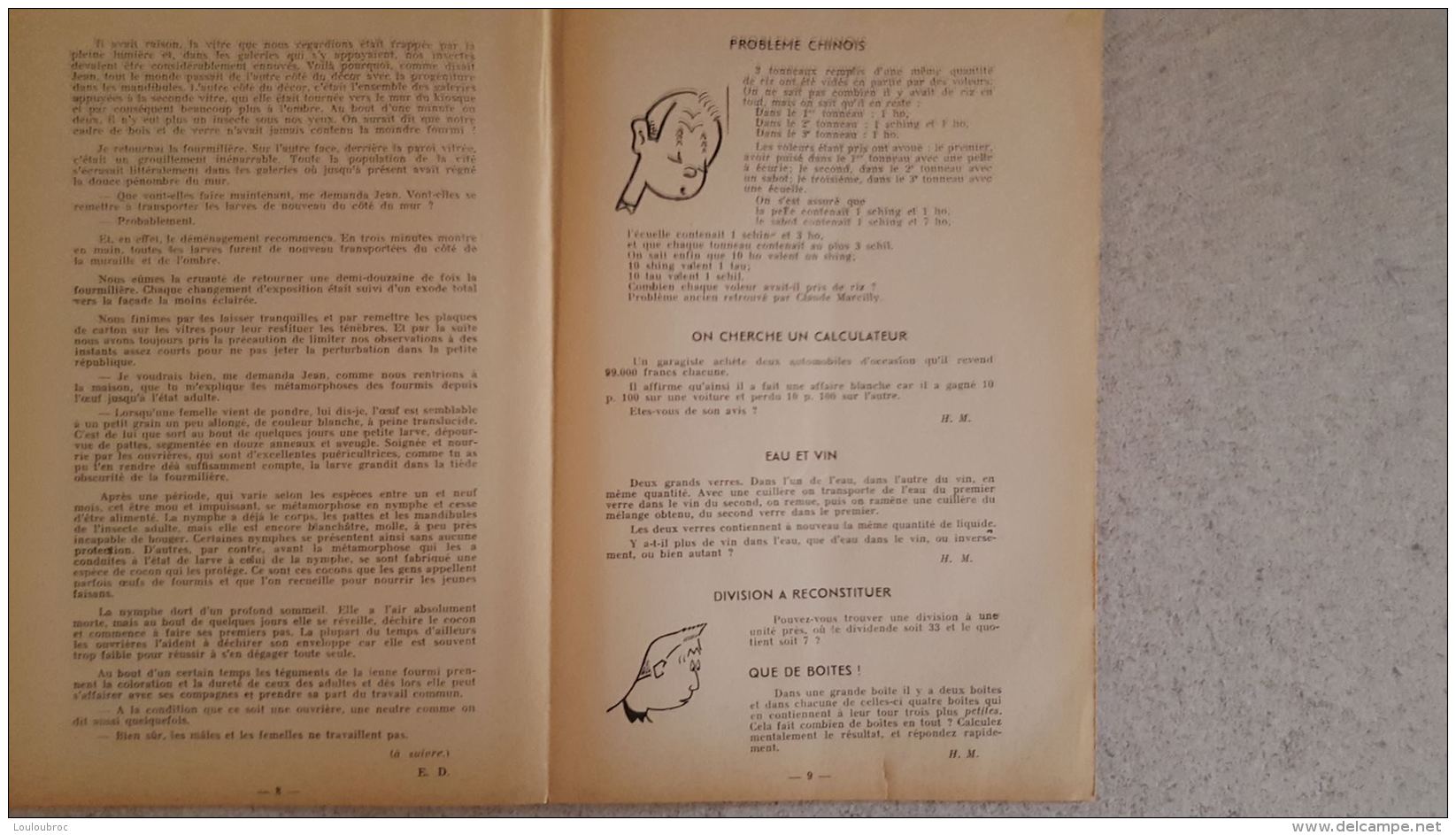 RARE LE FACTEUR X N°9 DE 07/1954 REVUE MENSUELLE DE VARIETES SCIENTIFIQUES EDITIONS DU LEVIER 16 PAGES 24 X 16 CM - Science