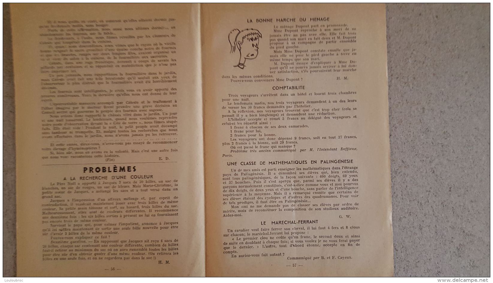 RARE LE FACTEUR X N°13 DE 01/1955 REVUE MENSUELLE DE VARIETES SCIENTIFIQUES EDITIONS DU LEVIER 16 PAGES 24 X 16 CM - Science