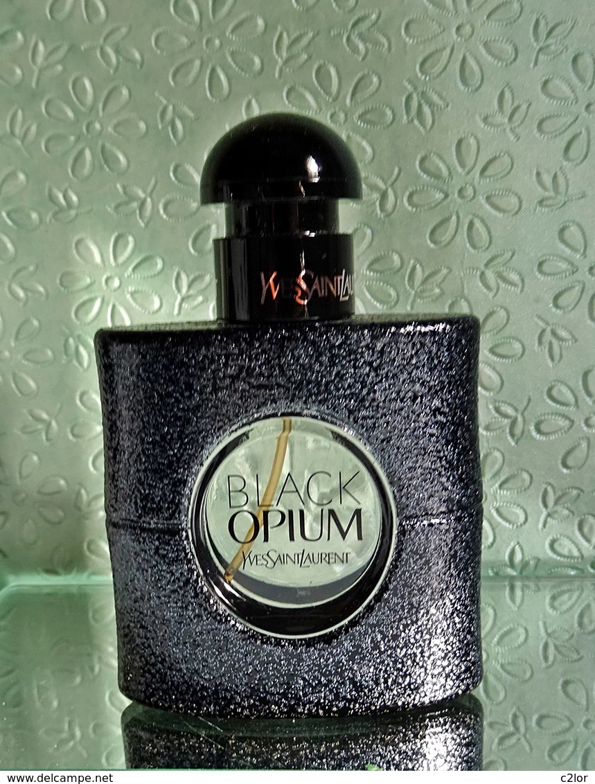 Flacon De Parfum Vaporisateur "BLACK OPIM" D'YVES ST LAURENT EDP 30 Ml VIDE Pour Collection Ou Décoration - Flacons (vides)