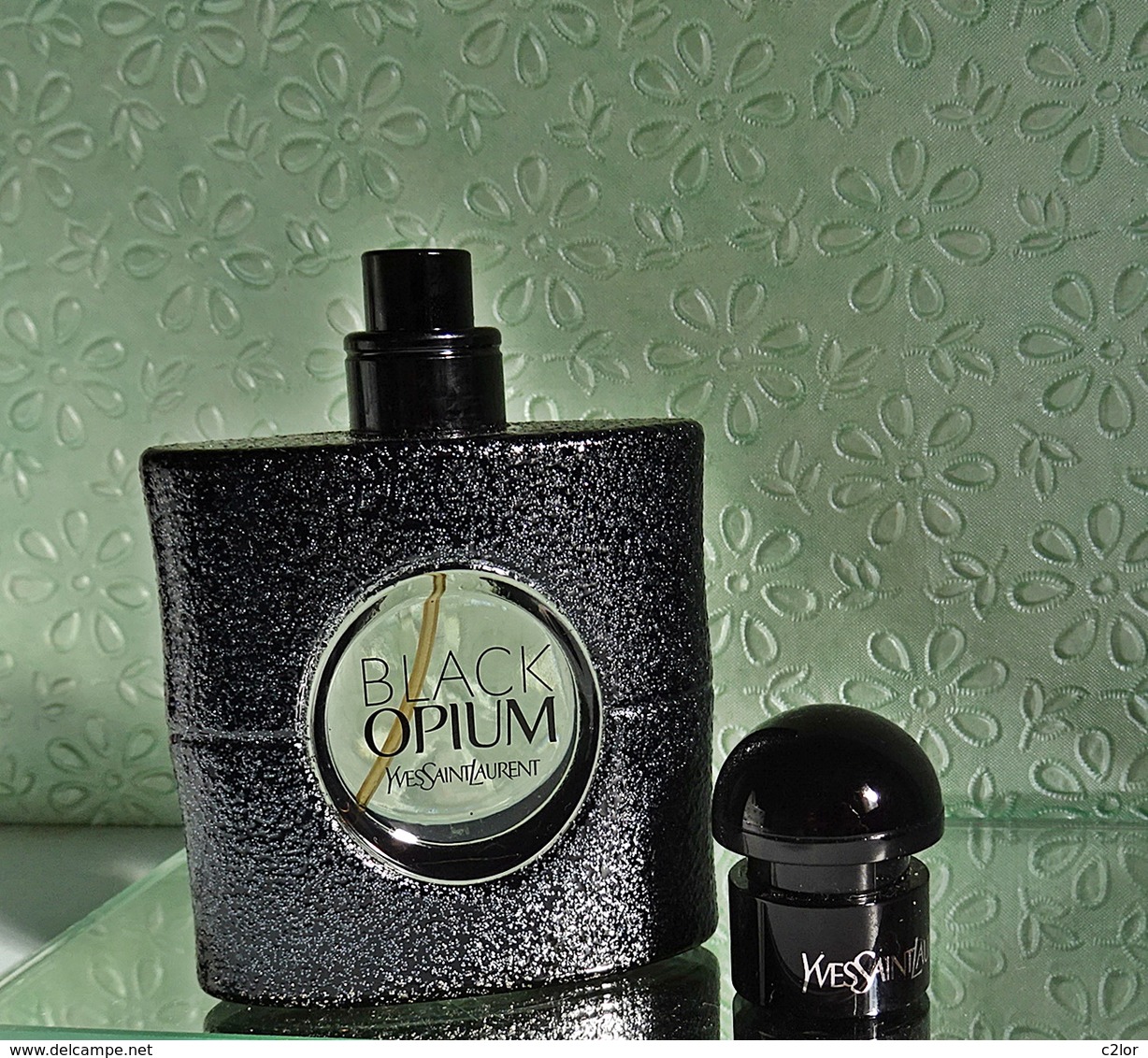 Flacon De Parfum Vaporisateur "BLACK OPIM" D'YVES ST LAURENT EDP 30 Ml VIDE Pour Collection Ou Décoration - Flacons (vides)