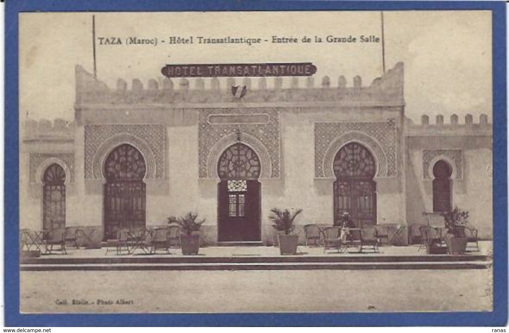 CPA Maroc TAZA Hôtel écrite - Other & Unclassified