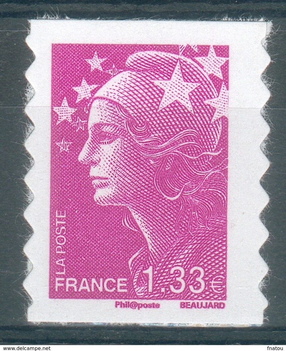 France, "Marianne De Beaujard", 1.33€, 2008, MNH VF Self-adhesive Stamp - 2008-2013 Marianne Of Beaujard