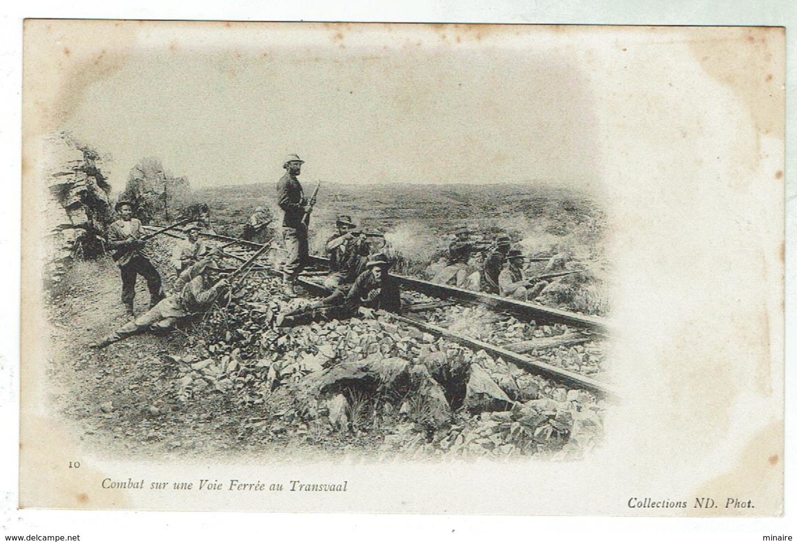 Boers Fighting On The Railway / Combat Sur Une Voie Ferrée Au Transvaal- Good Condition - Afrique Du Sud