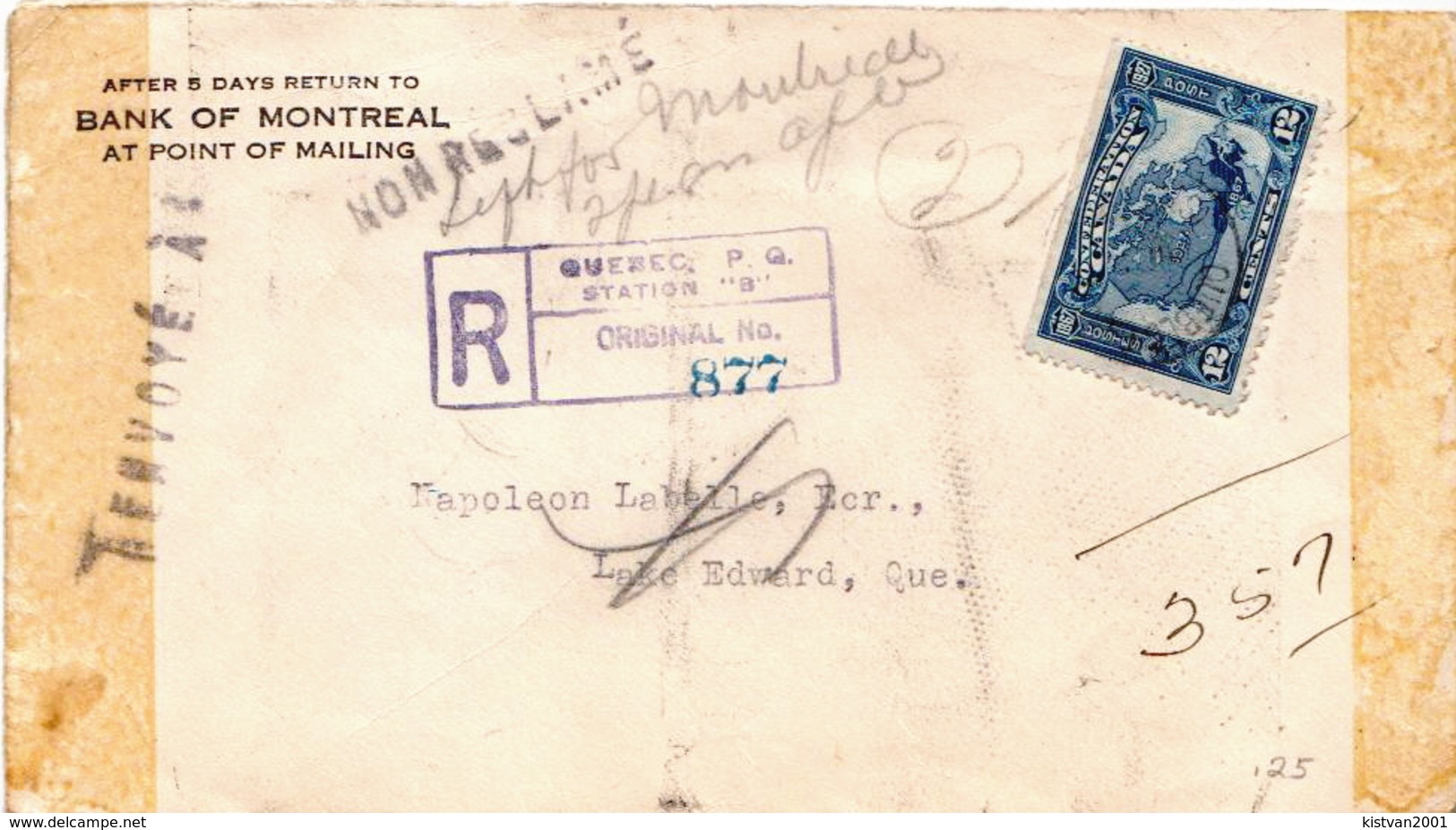 Postal History Cover: Canada 2 R Covers From 1927 - 28 With Full Set - Covers & Documents