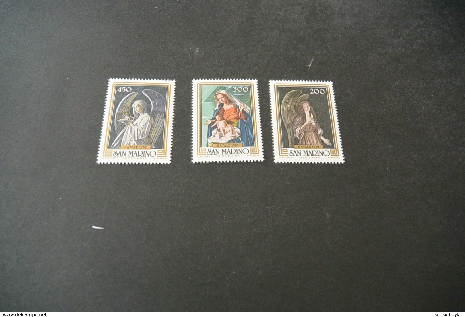 K16886 -set  MNh San Marino 1982 - Natale - Christmas -  Angels And Madonna - Noël