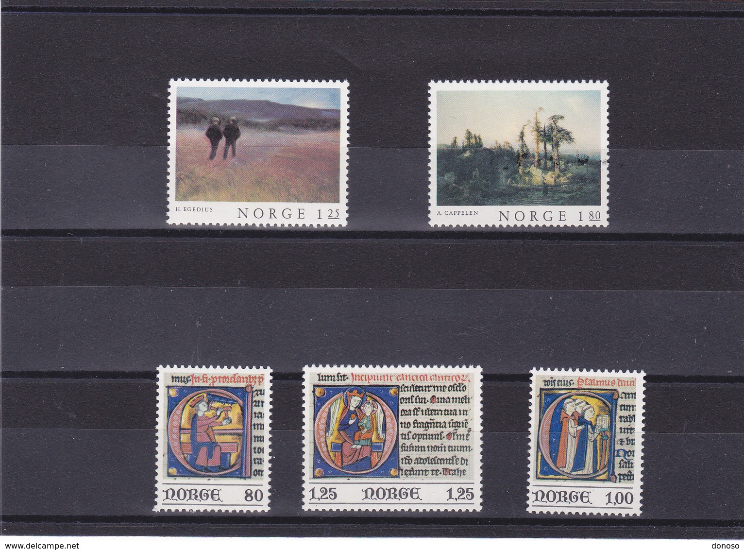 NORVEGE 1977  Yvert  709-713 NEUF** MNH - Neufs